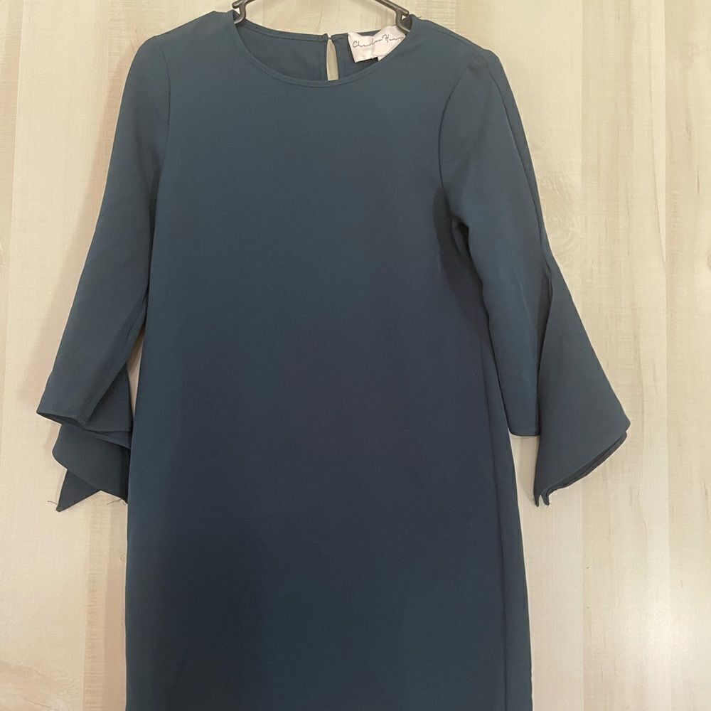 Charles Henry‎ dark blue green sheath dress, size XS